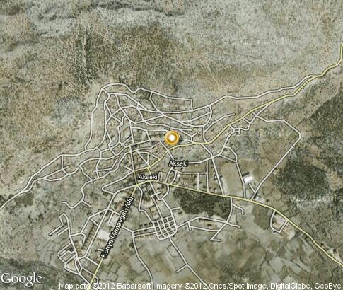map: Akseki map: Akseki