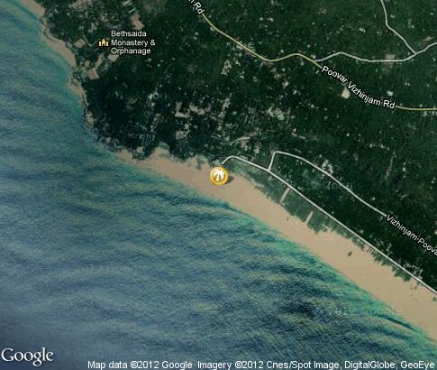 map: Beaches of Somatheeram map: Beaches of Somatheeram