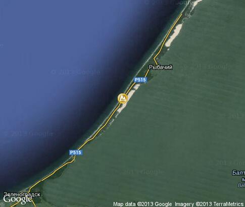 map: Curonian Spit map: Curonian Spit