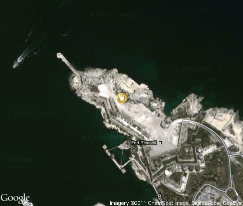 map: Fort Ricasoli map: Fort Ricasoli