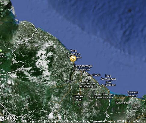 map: Guyana, resort map: Guyana, resort