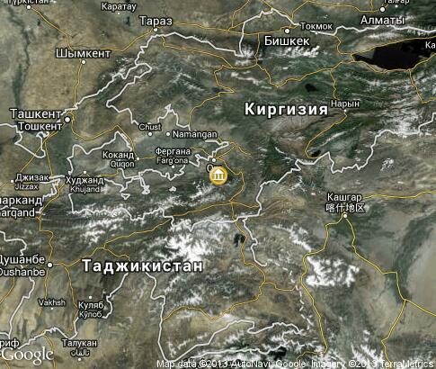 map: Historical Heritage of Tajikistan