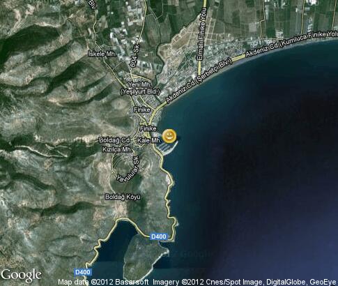 map: Holiday of Maritime Affairs in Finike