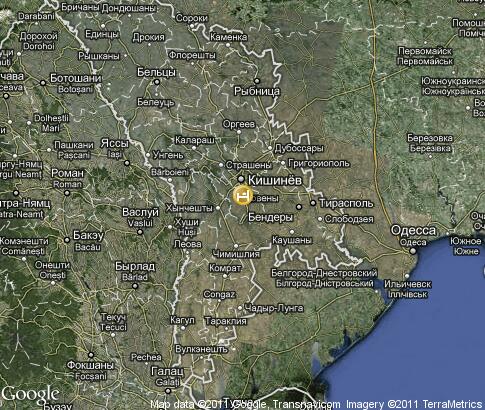 карта: Гостиницы Молдавии