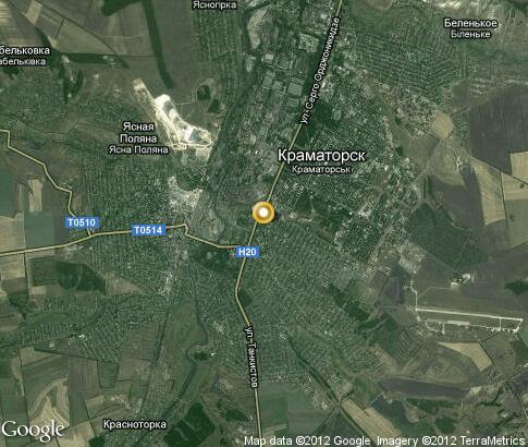 map: Kramatorsk