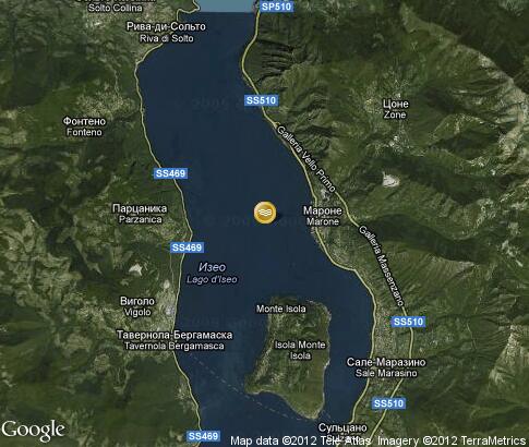 map: Lake Iseo