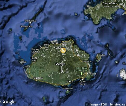 map: Landscapes of Fiji