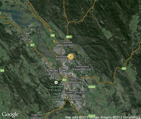 map: Launceston map: Launceston