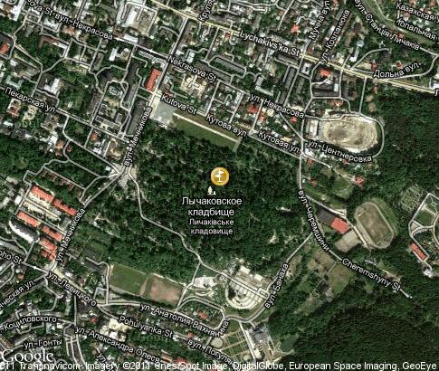 map: Lychakiv Cemetery map: Lychakiv Cemetery