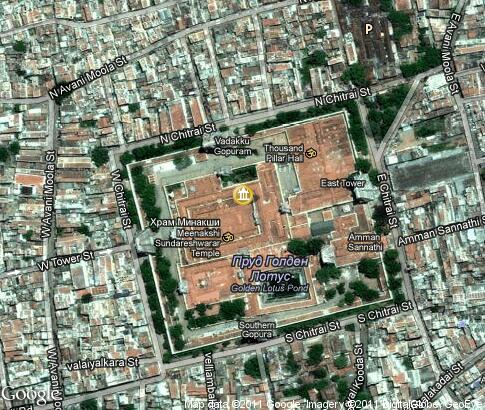 map: Meenakshi Amman Temple map: Meenakshi Amman Temple