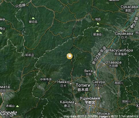 map: Nature of Nikko map: Nature of Nikko