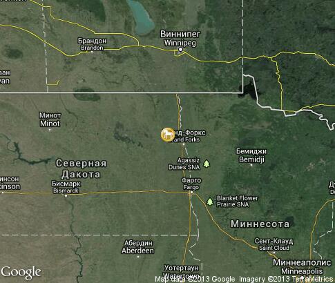 地图: North Dakota Bisons