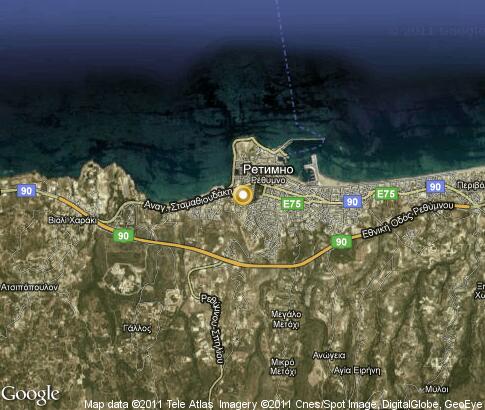 map: Rethymnon map: Rethymnon