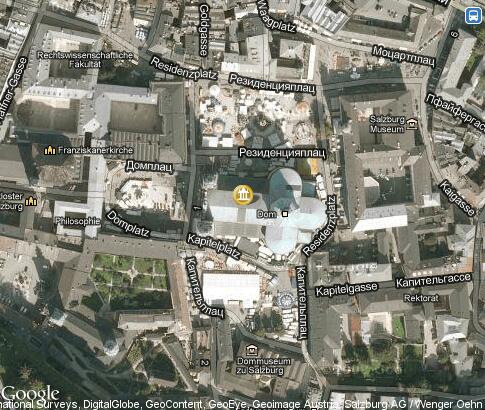 map: Salzburg Cathedral map: Salzburg Cathedral
