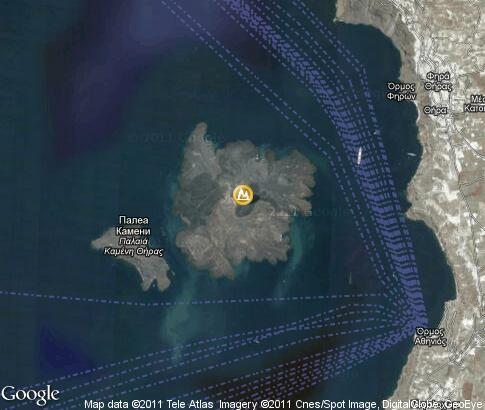 map: Santorini Volcano map: Santorini Volcano
