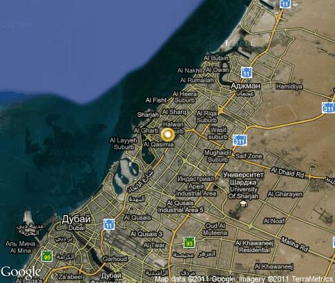 map: Sharjah map: Sharjah