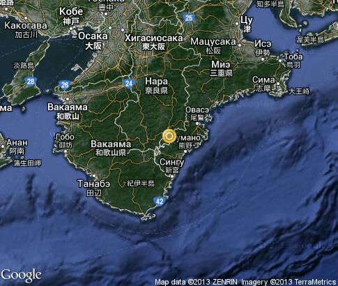 マップ: South of Mie
