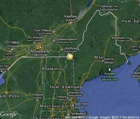 地图: Spring in New Hampshire