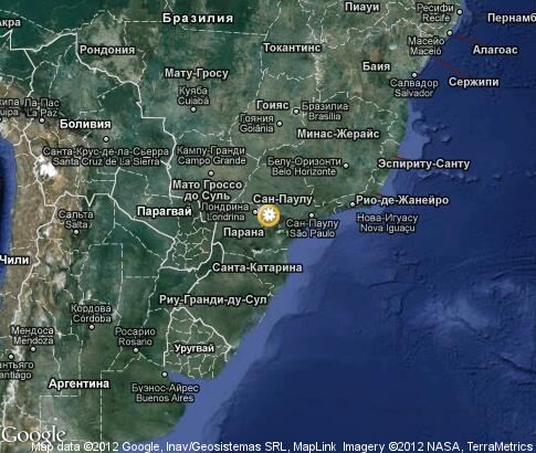 map: Subtropical forests of Brazil map: Subtropical forests of Brazil