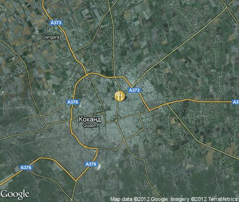 map: Teahouse in Kokand