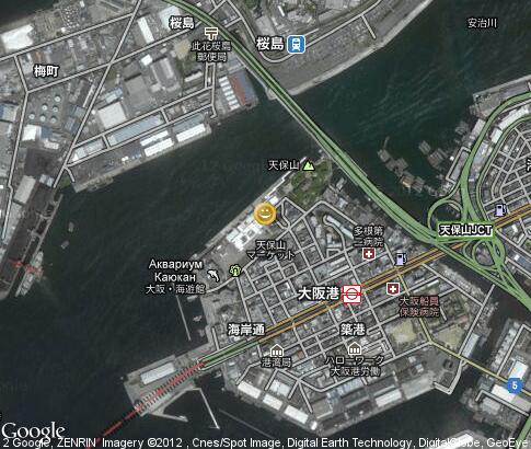 map: Tempozan Ferris Wheel map: Tempozan Ferris Wheel