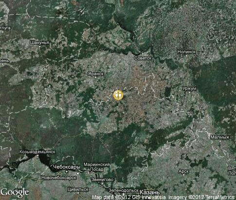 map: Winter in Mari El map: Winter in Mari El