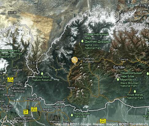 map: Bhutan, Buddhist Festivals map: Bhutan, Buddhist Festivals