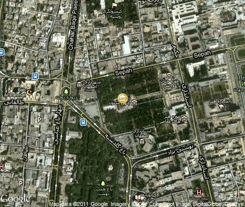 map: Chehel Sotun Palace map: Chehel Sotun Palace