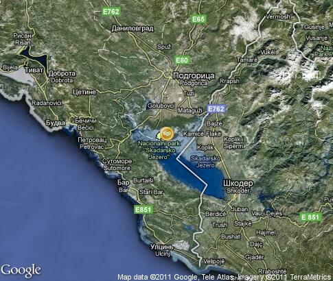 マップ: Lake Scutari