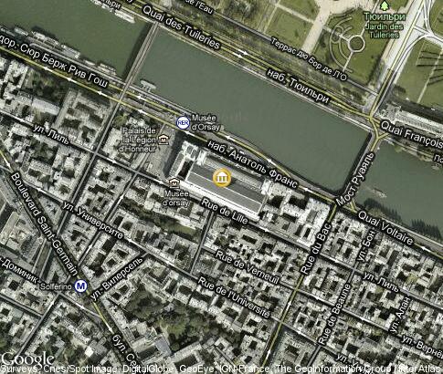 map: Musée d’Orsay map: Musée d’Orsay