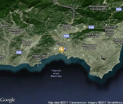 地图: Sudak