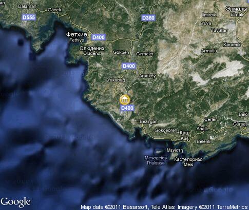 map: Xanthos map: Xanthos