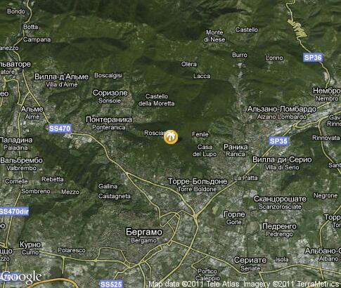 map: Bergamo, summer resort map: Bergamo, summer resort
