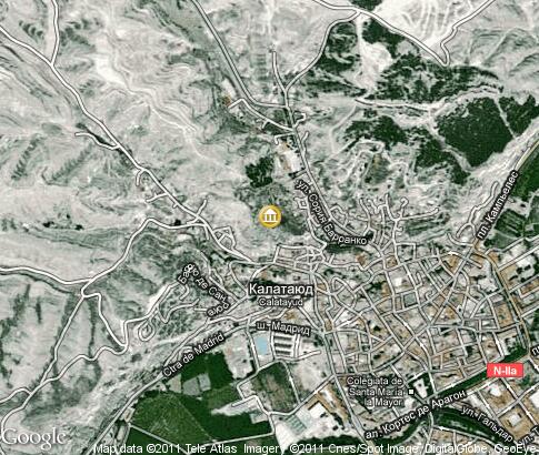 map: Calatayud, archaeological sites map: Calatayud, archaeological sites