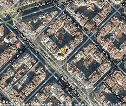 map: Casa Milà map: Casa Milà