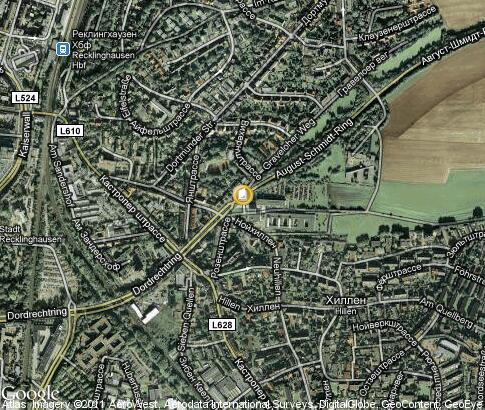 карта: Fachhochschule Gelsenkirchen, Studienort Recklinghausen