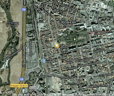 map: Friedrich-Alexander-Universität Erlangen-Nürnberg