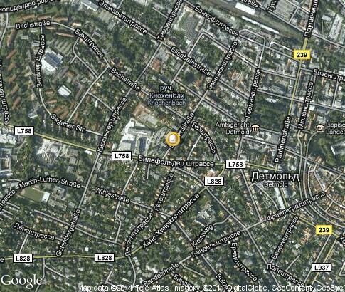 地图: Hochschule Ostwestfalen-Lippe (University of Applied Sciences), Detmold