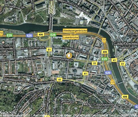 map: Hochschule der Bildenden Künste Saar