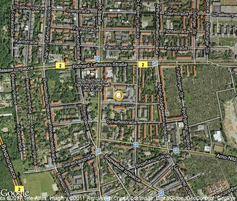 карта: Hochschule für Telekommunikation Leipzig