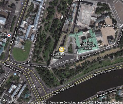 map: Kremlin Armoury map: Kremlin Armoury