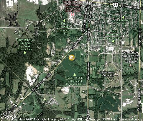 地图: Midwest Old Threshers Reunion, Mount Pleasant