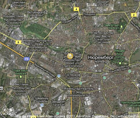 地图: Nuremberg, cultura, sport