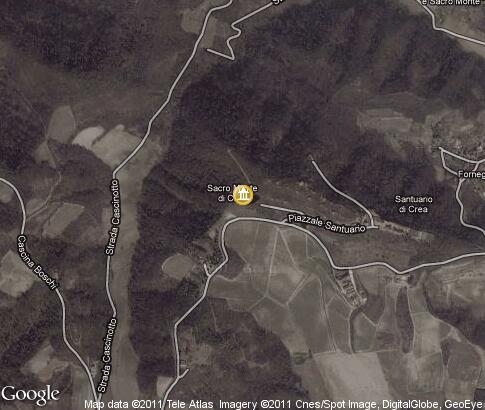 map: Sacro Monte di Crea