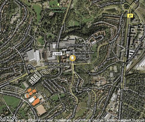 карта: Staatliche Akademie der Bildenden Künste Stuttgart