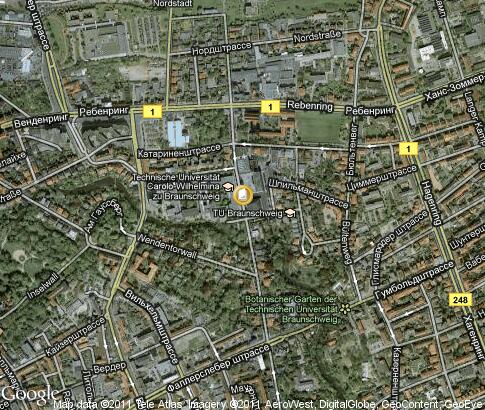 карта: Technische Universität Carolo-Wilhelmina zu Braunschweig