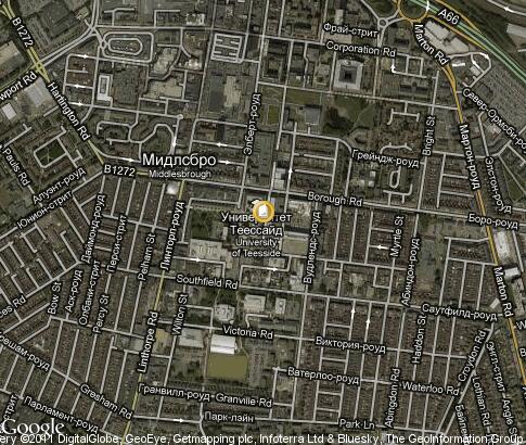 map: Teesside University map: Teesside University
