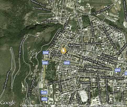 карта: Università degli Studi di Cassino