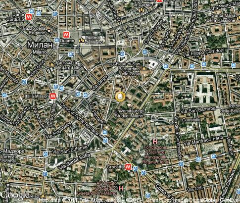 карта: Università degli Studi di Milano карта: Università degli Studi di Milano