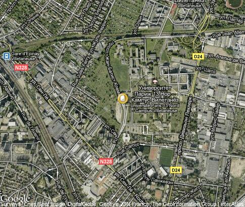 map: Université Paris 13